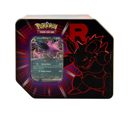 Pokemon TCG Team Rocket Nidoking Tin